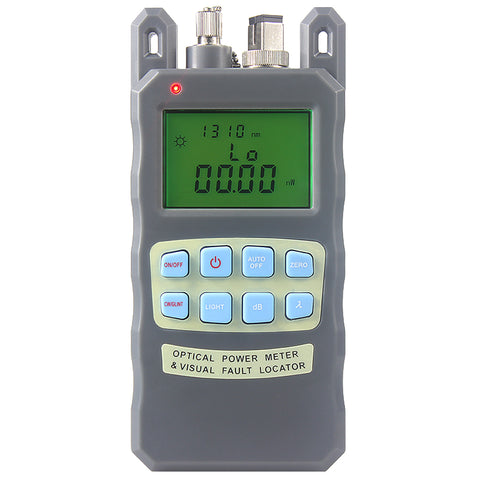 Image of All-IN-ONE Fiber optical power meter -70 to +10dBm and 10mw 10km Fiber Optic Cable Tester Visual Fault Locator