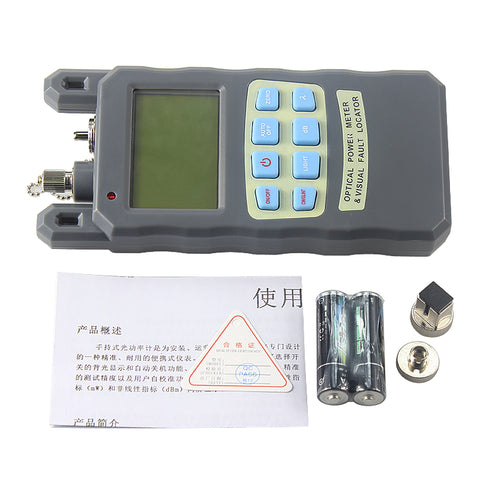 Image of All-IN-ONE Fiber optical power meter -70 to +10dBm and 10mw 10km Fiber Optic Cable Tester Visual Fault Locator