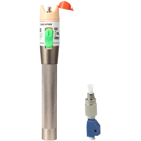 Image of Visual Fault Locator 30mW Detector FC Male to LC Female Adapter LC/SC/FC/ST Connector Cable Laser Optical Fiber Tester 10-30km