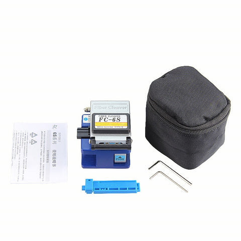Image of AUA 9 In 1 Fiber Optic FTTH Tool Kit with Fiber Cleaver Optical Power Meter 5km Visual Fault Locator