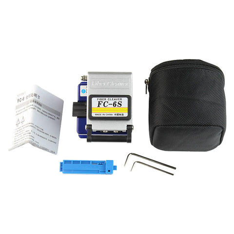 Image of AUA 9 In 1 Fiber Optic FTTH Tool Kit with Fiber Cleaver Optical Power Meter 5km Visual Fault Locator