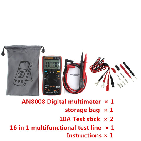 Image of AN8008 Auto Range Digital Multimeter 9999 counts With Backlight
