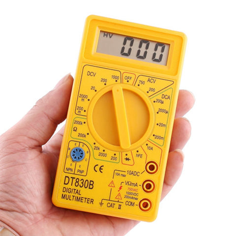 Image of LCD Digital DT-830B Yellow Multimeter