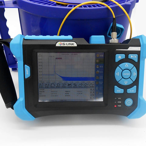 Image of G-LINK TR600 SM 32db/30db Orientek Touch Screen 1310/1550nm OTDR with 3KM VFL function Visual Fault Location Function
