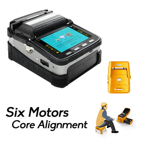 Image of signalfire SM&MM Automatic FTTH Fiber Optic Welding Splicing Machine Optical Fiber Fusion Splicer AI-7