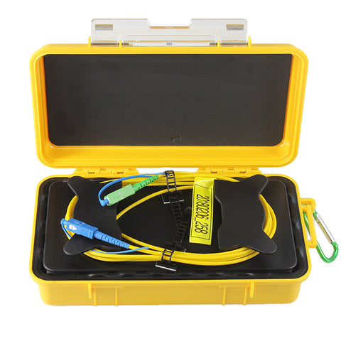 Image of Free shipping SC/UPC-SC/APC OTDR Dead Zone Eliminator,Fiber Rings ,Fiber Optic OTDR Launch Cable Box 1km SM 1310/1550nm
