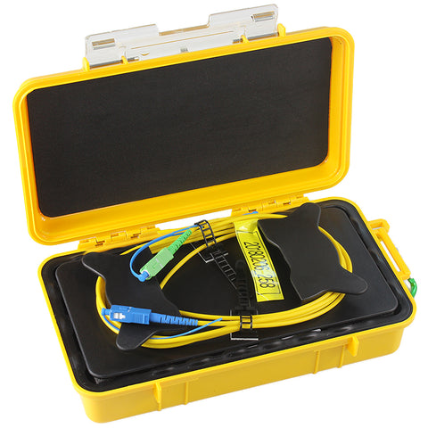 Image of Free shipping SC/UPC-SC/APC OTDR Dead Zone Eliminator,Fiber Rings ,Fiber Optic OTDR Launch Cable Box 1km SM 1310/1550nm