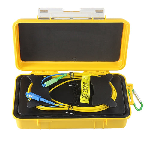 Image of Free shipping SC/UPC-SC/APC OTDR Dead Zone Eliminator,Fiber Rings ,Fiber Optic OTDR Launch Cable Box 1km SM 1310/1550nm