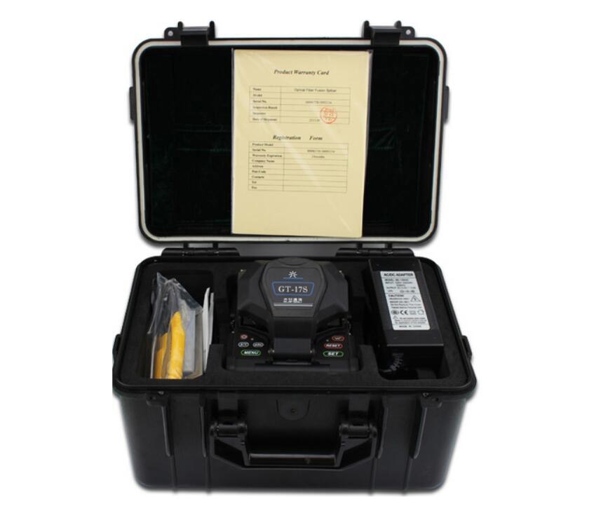 Fiber Fusion splicing machine GT-17S Fiber Optic Fusion Splicer GT-17S FTTH Optical Fiber Fusion Splicer English menu BY DHL