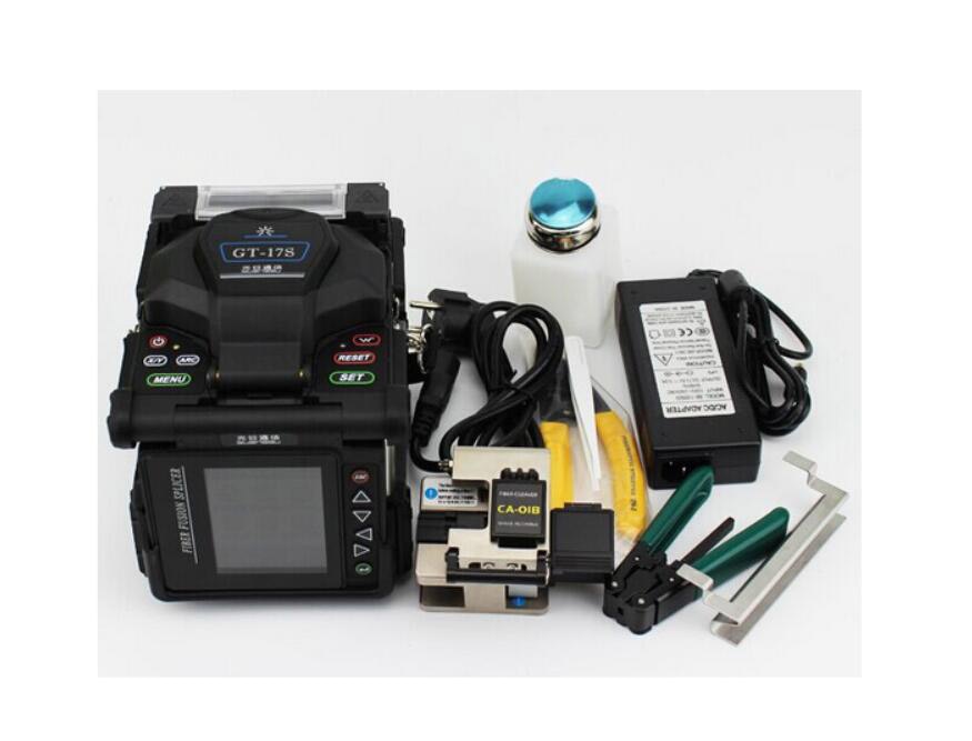 Fiber Fusion splicing machine GT-17S Fiber Optic Fusion Splicer GT-17S FTTH Optical Fiber Fusion Splicer English menu BY DHL