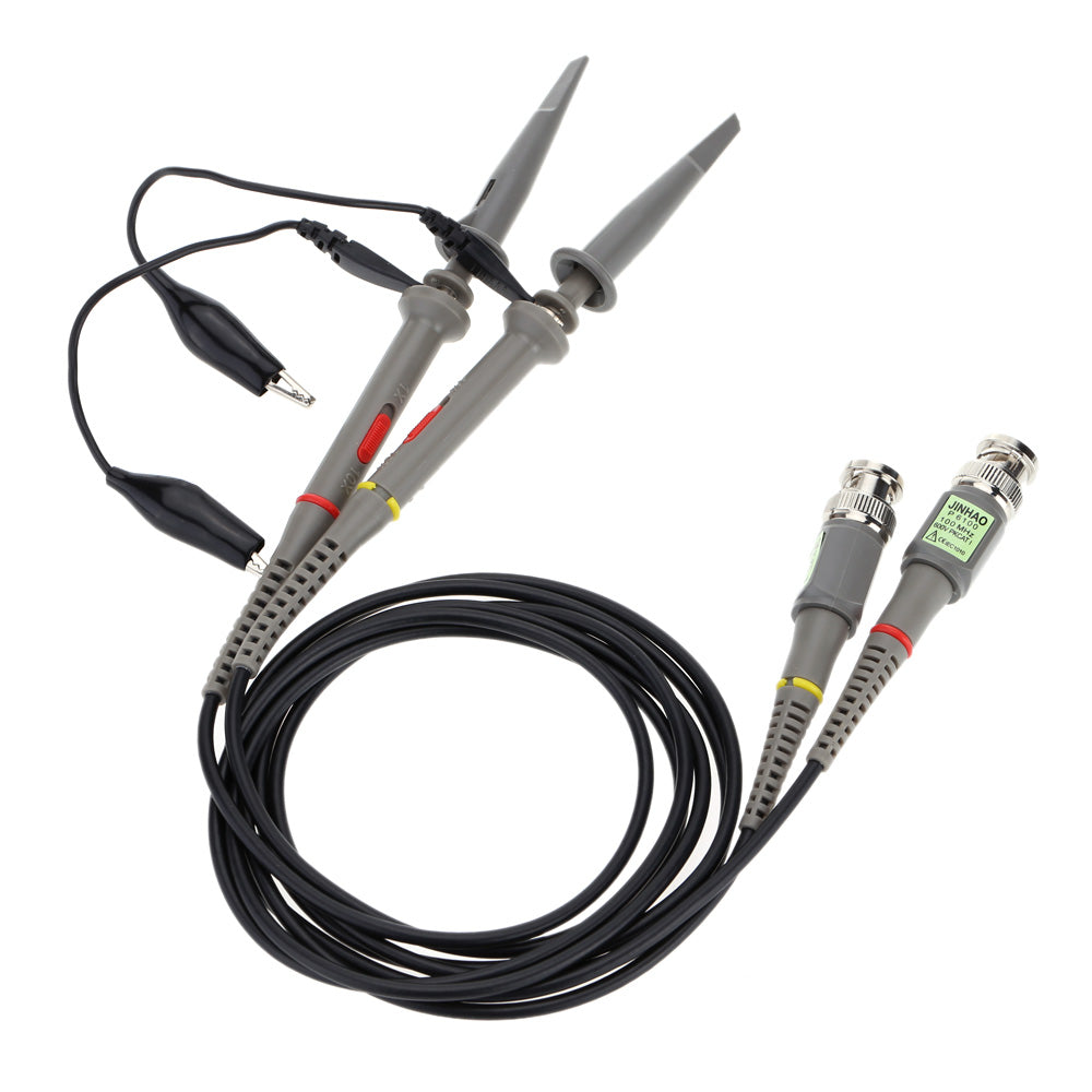 P6100 2Pcs High Precision kit Oscilloscope Probe 1X 10X 100MHz