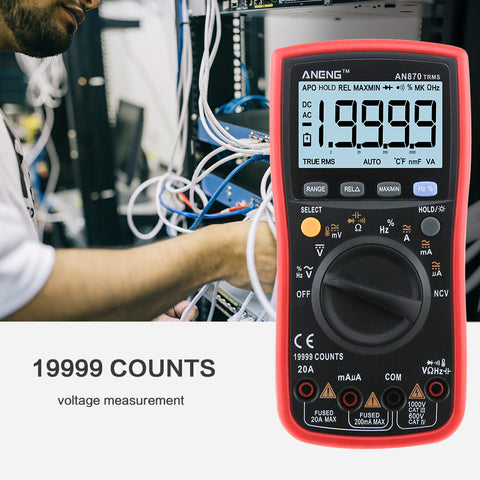 Image of AN870 Auto Range Digital Precision multimeter True-RMS 19999 COUNTS