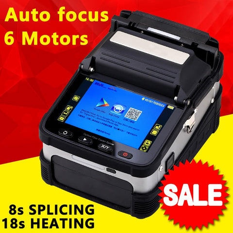 Image of AI-7 SM&MM Automatic FTTH Optical Fiber Fusion Splicer Fiber Optic Splicing Machine Optical Fiber AI-7 Fusion Splicer KELUSHI
