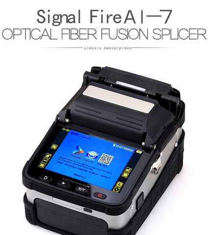 Image of AI-7 SM&MM Automatic FTTH Optical Fiber Fusion Splicer Fiber Optic Splicing Machine Optical Fiber AI-7 Fusion Splicer KELUSHI