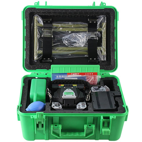 Image of A-80S Green Automatic Fusion Splicer Machine Fiber Optic Fusion Splicer Fiber Optic Splicing Machine Optical Welding Machine