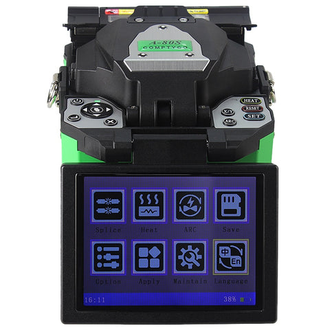 Image of A-80S Green Automatic Fusion Splicer Machine Fiber Optic Fusion Splicer Fiber Optic Splicing Machine Optical Welding Machine