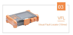 Handheld OTDR TMO-300-SM-B OTDR 1310/1550nm 30/28dB,Integrated VFL, Touch Screen Optical Time Domain Reflectometer VFL