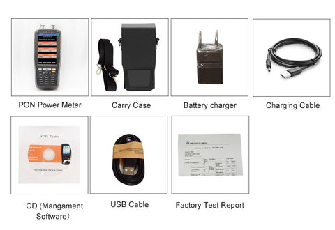 Image of PON Optical Power Meter With 1mw VFL And Optical Power Meter for EPON GPON xPON OLT-ONU 1310/1490/1550nm TM70B-OV1