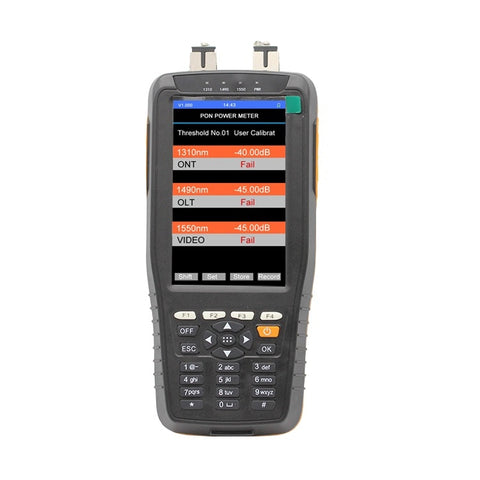 Image of PON Optical Power Meter With 1mw VFL And Optical Power Meter for EPON GPON xPON OLT-ONU 1310/1490/1550nm TM70B-OV1