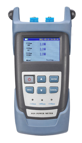 Image of Handheld PON Optical Power Meter with PON Network Testing Wavelength (1490nm, 1550nm,1310nm) ONT / OLT, VD-POM100