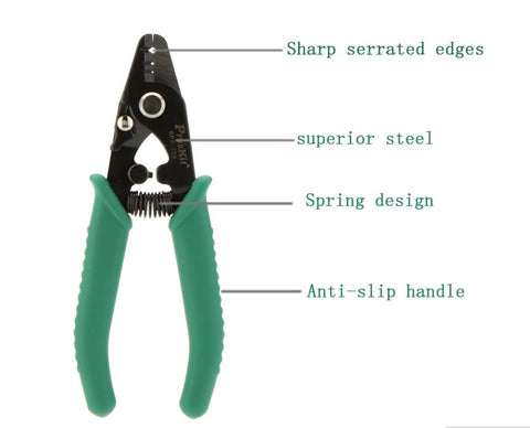 Image of High Quality Professional Precision Fiber Optical Stripper Proskit 8PK-326 Wire Cable Stripper Cutter Hand Tools