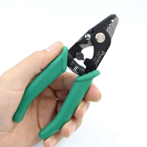 Image of High Quality Professional Precision Fiber Optical Stripper Proskit 8PK-326 Wire Cable Stripper Cutter Hand Tools