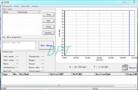 Image of In Stock Optical Fiber SM OTDR Tester OT2000 1310/1550nm 15/16dB With 5mW Visual Fault Locator (VFL) FTTx Cable Tester
