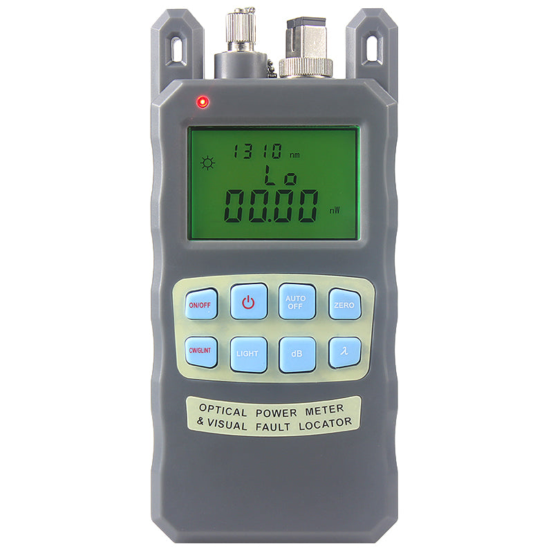 All-IN-ONE Fiber optical power meter -70 to +10dBm and 10mw 10km Fiber Optic Cable Tester Visual Fault Locator