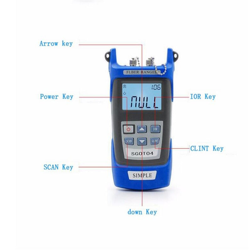 Handheld OTDR 60KM Fiber find fault tester 1310/1550nm SGOT04 Optical time domain reflectometer with VFL FC/SC Connector BY DHL