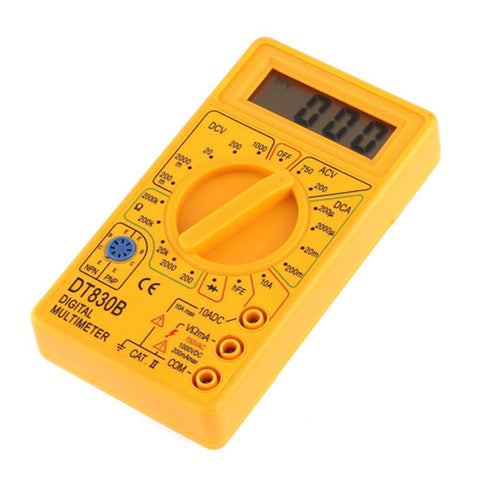 Image of LCD Digital DT-830B Yellow Multimeter
