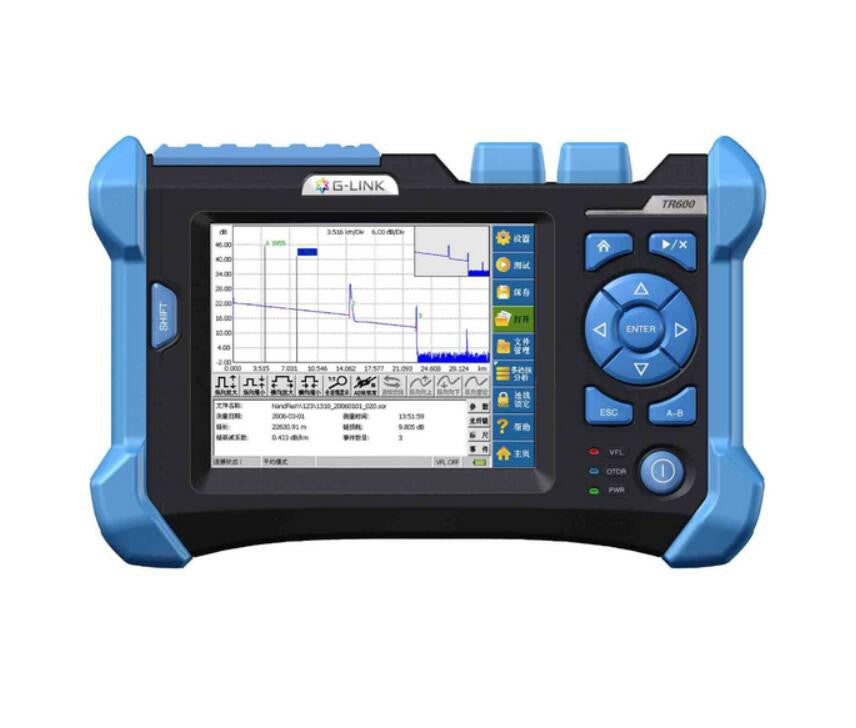 G-LINK TR600 SM 32db/30db Orientek Touch Screen 1310/1550nm OTDR with 3KM VFL function Visual Fault Location Function