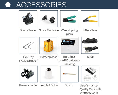 Image of signalfire SM&MM  Automatic FTTH  Fiber Optic Welding Splicing Machine Optical Fiber Fusion Splicer AI-7