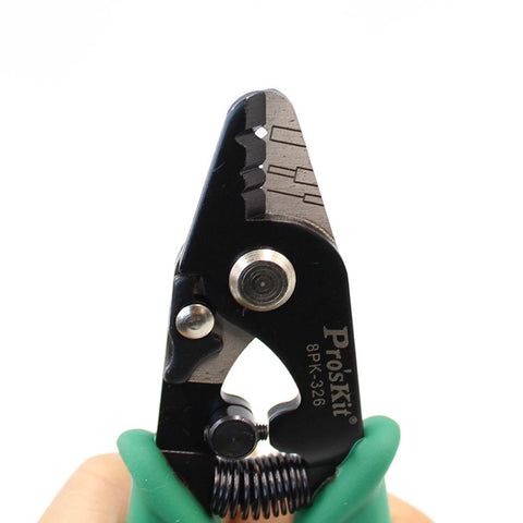 Image of High Quality Professional Precision Fiber Optical Stripper Proskit  8PK-326  Wire Cable Stripper Cutter Hand Tools