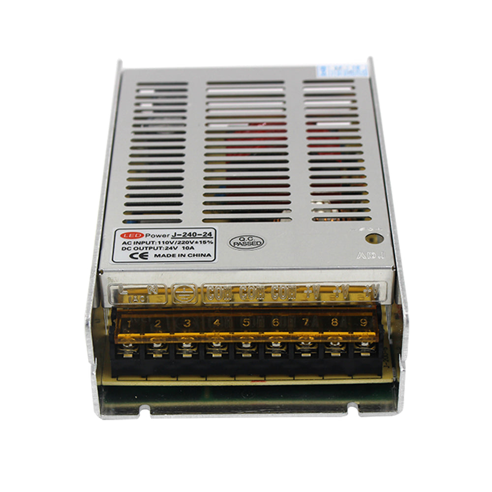 Strip 240W 24V 10A Switching Power Supply AC 110-220V Input to DC 24V