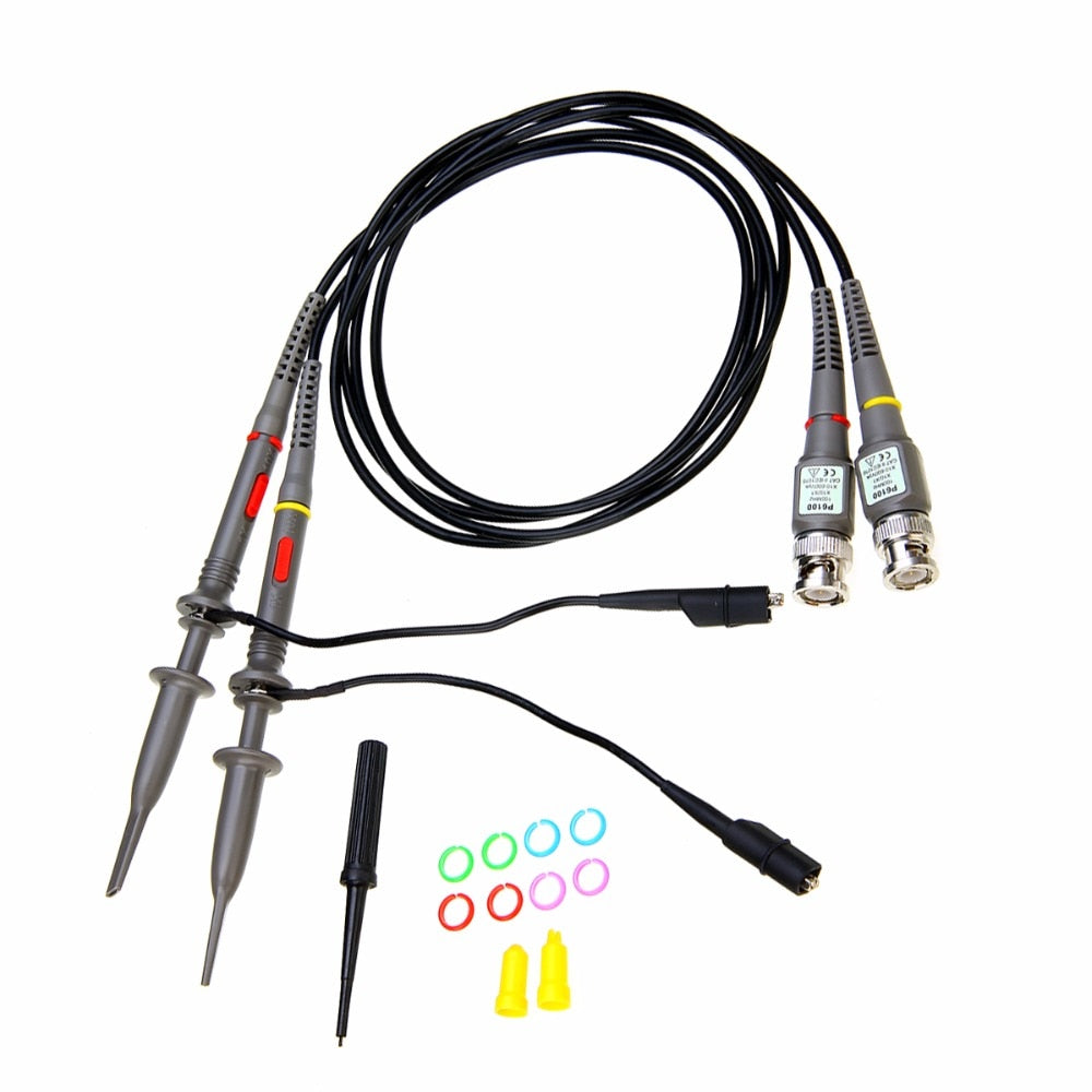 2pcs P6100 BNC Oscilloscope Probe kit 100MHz