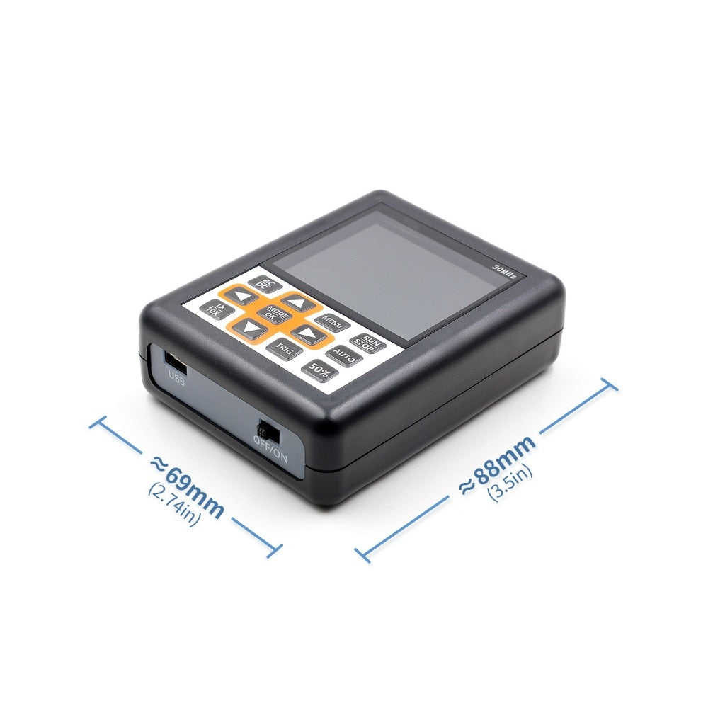 DSO Handheld mini portable digital oscilloscope 30M bandwidth 200Mbps sampling rate